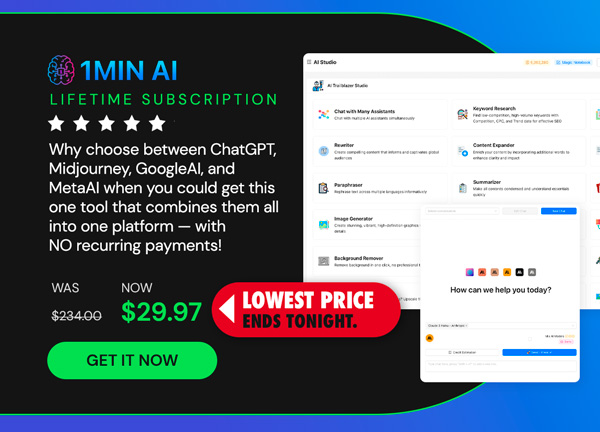 1minAI: Lifetime Subscription