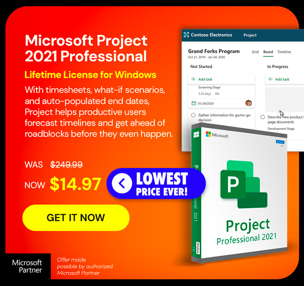 Microsoft Project 2021 Professional: Lifetime License for Windows