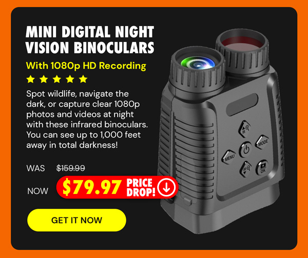 Mini Digital Night Vision Binoculars with 1080p HD Recording