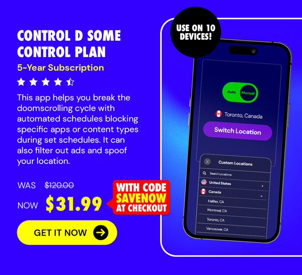 Control D Some Control Plan: 5-Yr Subscription