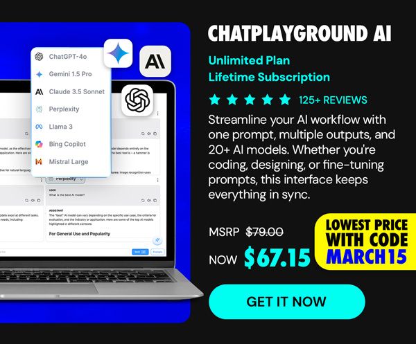 ChatPlayground AI: Lifetime Subscription (Unlimited Plan)