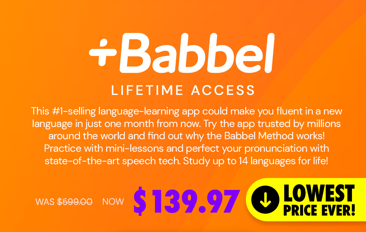 Babbel Language Learning: Lifetime Subscription (All Languages)