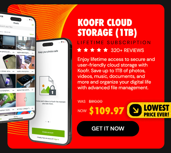 Koofr Cloud Storage: Lifetime Subscription (1TB)