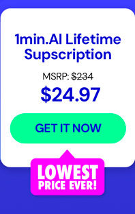 1minAI Pro Plan Lifetime Subscription