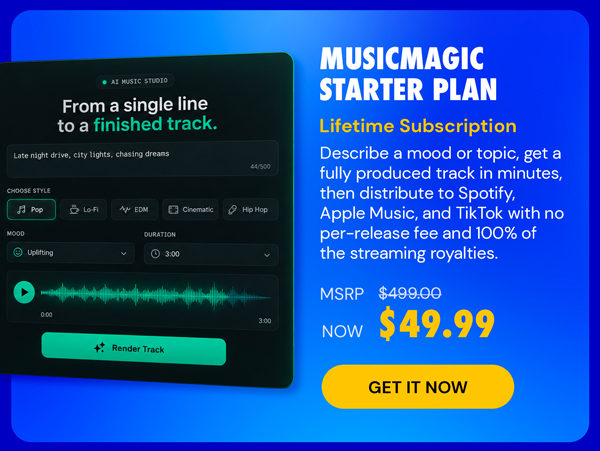 MusicMagic Starter Plan: Lifetime Subscription