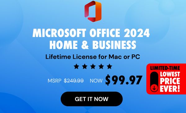 Microsoft Office 2024 for Mac or PC Lifetime License