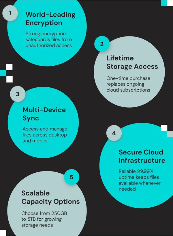 FolderFort 2TB Cloud Storage Pro Plan: Lifetime Subscription