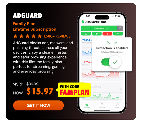 AdGuard Family Plan: Lifetime Subscription