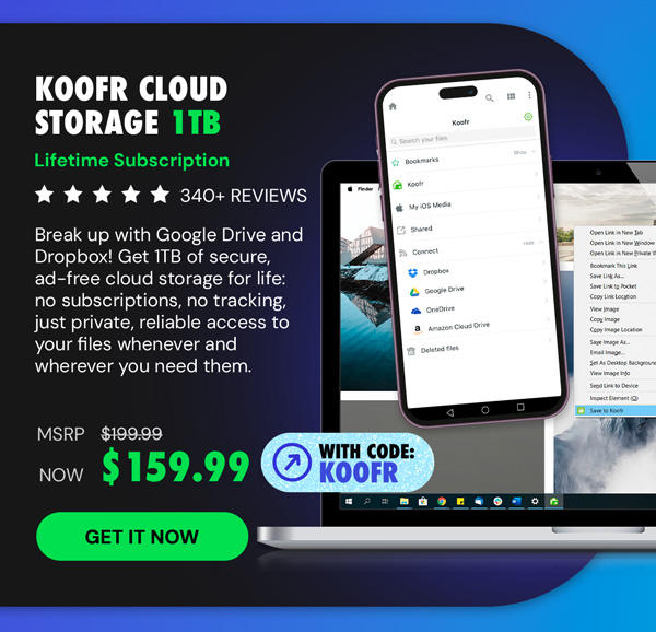 Koofr Cloud Storage: Lifetime Subscription (1TB)
