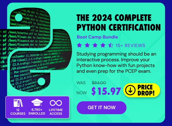 The 2024 Complete Python Certification Boot Camp Bundle