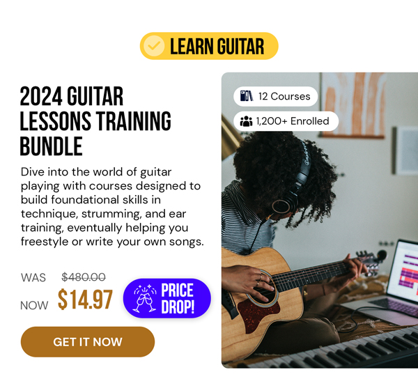 The 2024 Guitar Lessons Training Bundle