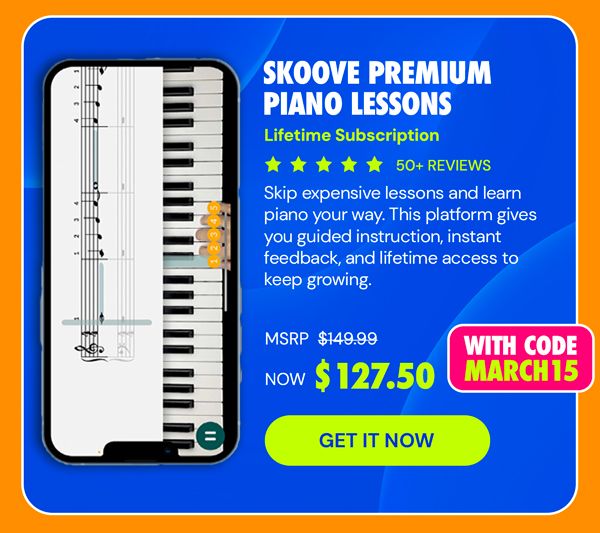 Skoove Premium Piano Lessons: Lifetime Subscription