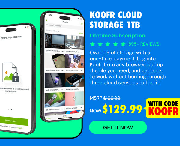 Koofr Cloud Storage: Lifetime Subscription (1TB)