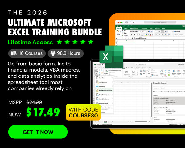 The 2026 Ultimate Microsoft Excel Training Bundle