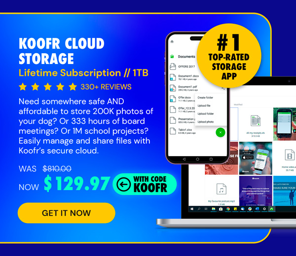 Koofr Cloud Storage: Lifetime Subscription (1TB)