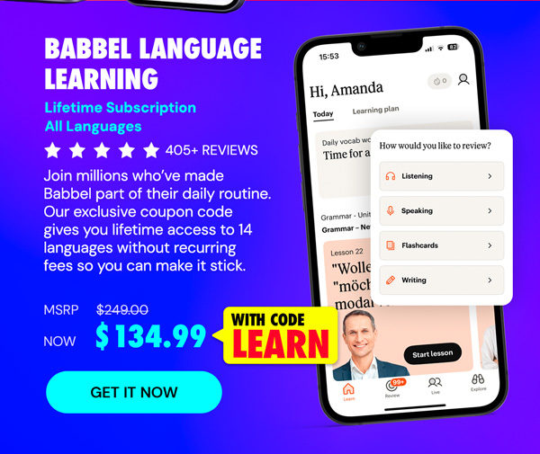 Babbel Language Learning: Lifetime Subscription (All Languages)