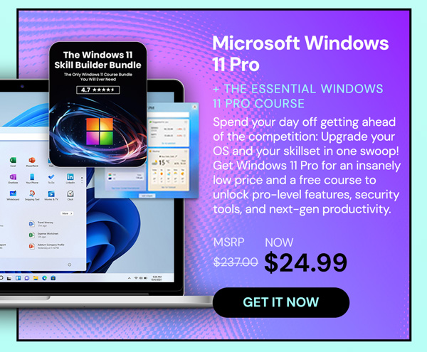 Microsoft Windows 11 Pro + The Essential Windows 11 Pro Course