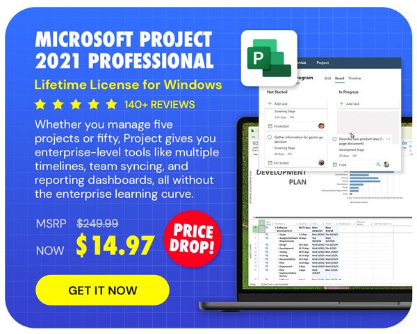 Microsoft Project 2021 Professional: Lifetime License for Windows