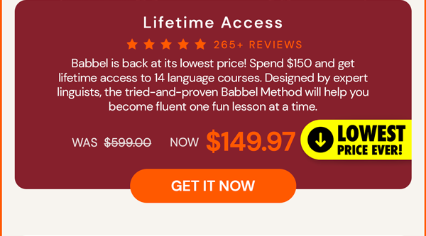 Babbel Language Learning: Lifetime Subscription (All Languages)