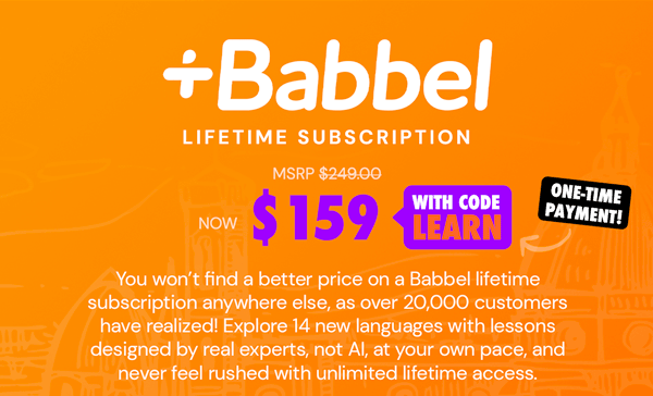 Babbel Language Learning: Lifetime Subscription (All Languages)