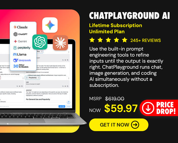 ChatPlayground AI: Lifetime Subscription (Unlimited Plan)