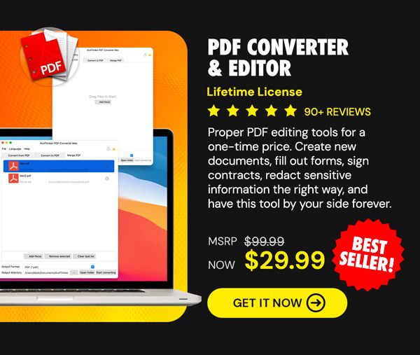 PDF Converter & Editor: Lifetime License