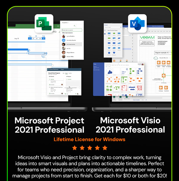 Microsoft Visio 2021 Professional: Lifetime License for Windows