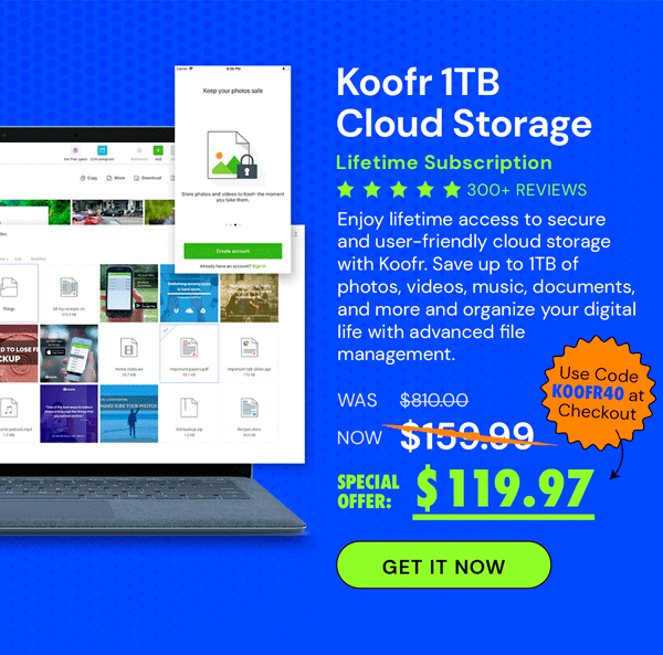 Koofr Cloud Storage: Lifetime Subscription (1TB)