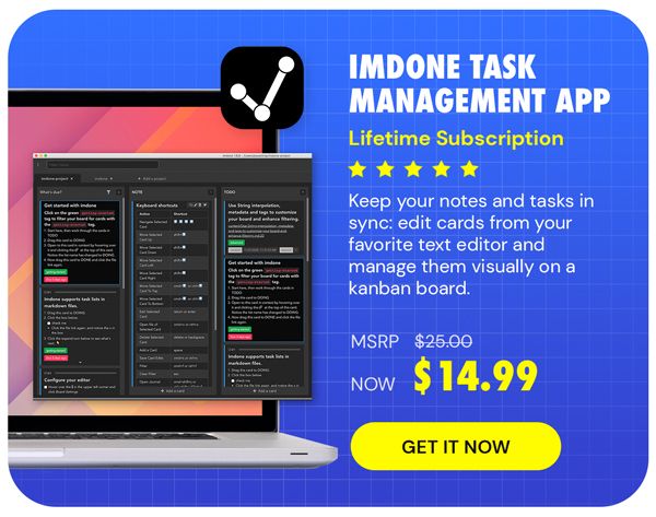 imdone Task Management App: Lifetime Subscription