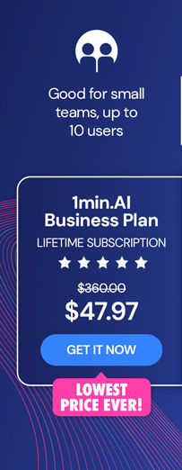 1minAI: Lifetime Subscription (Business Plan)
