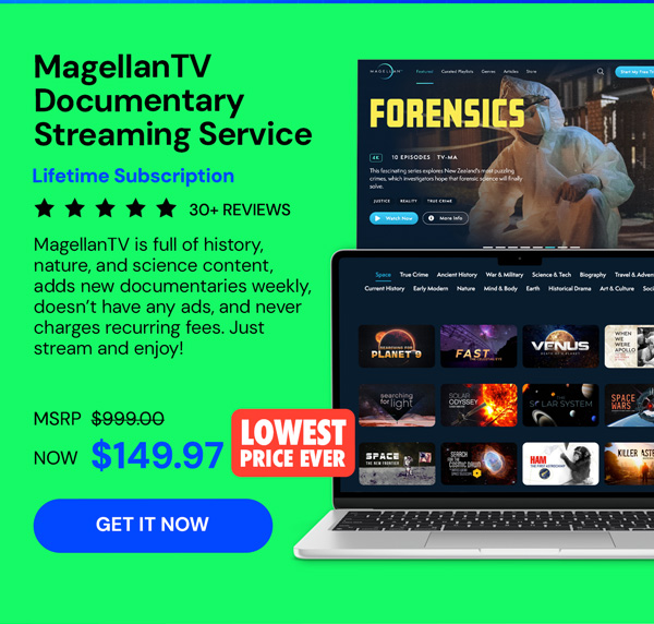 MagellanTV Documentary Streaming Service: Lifetime Subscription