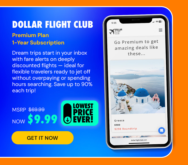 Dollar Flight Club Premium Plan: 1-Year Subscription