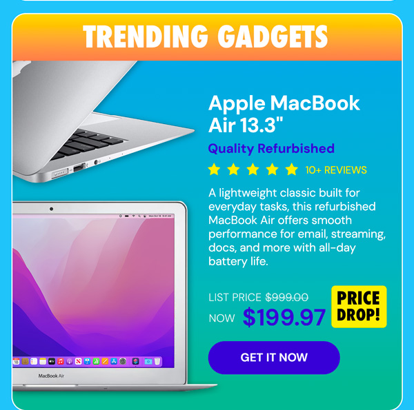 Apple MacBook Air 13.3" (2017) 1.8GHz i5 8GB RAM 128GB SSD Silver (Refurbished)
