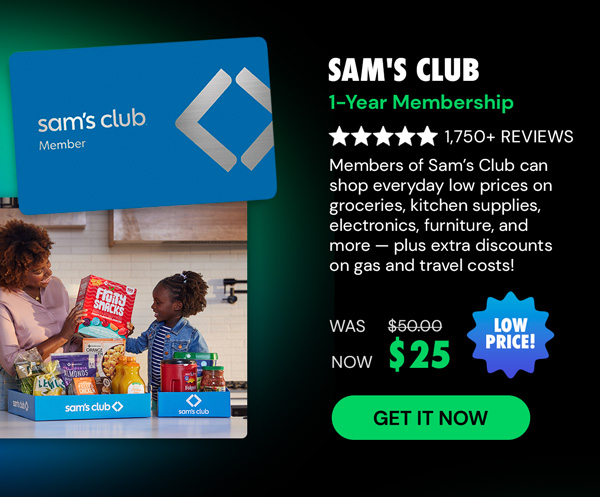 Sam's Club 1-Year Membership with Auto-Renew!