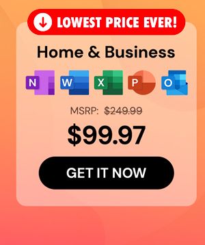 Microsoft Office 2024 Home & Business for Mac or PC Lifetime License