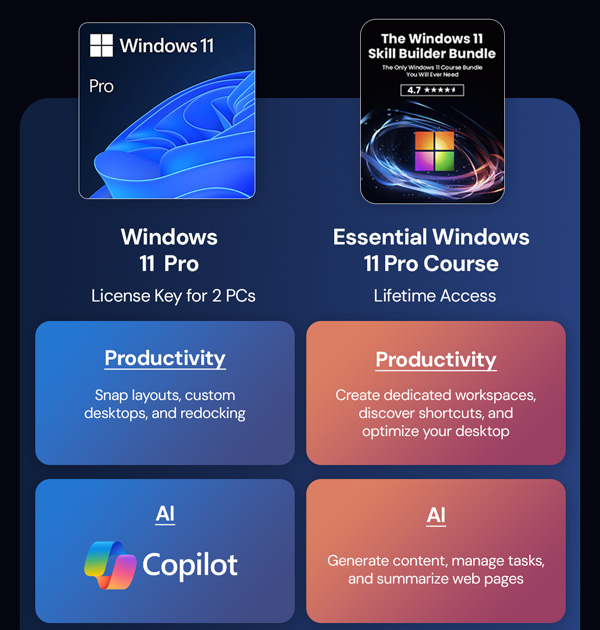 Microsoft Windows 11 Pro + The Essential Windows 11 Pro Course