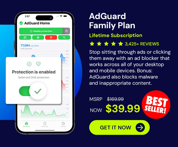 AdGuard Family Plan: Lifetime Subscription