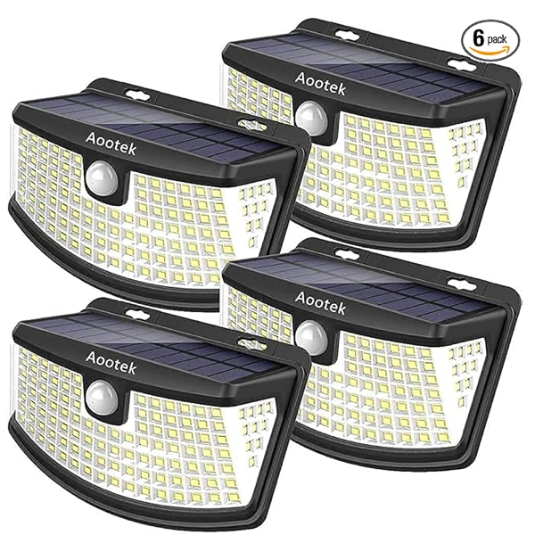 Solar Motion Sensor Lights (4-Pack)