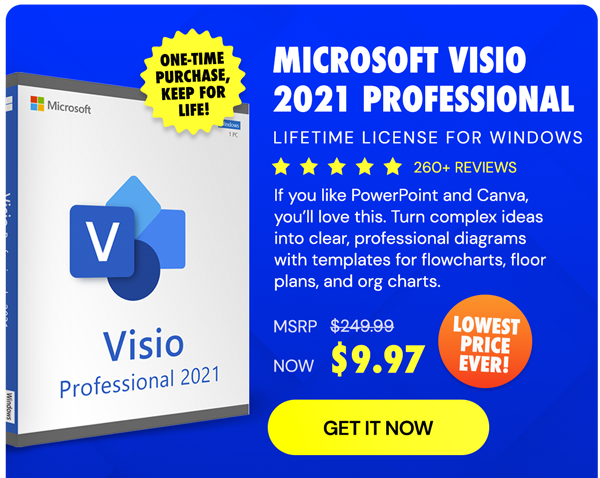 Microsoft Visio 2021 Professional: Lifetime License for Windows
