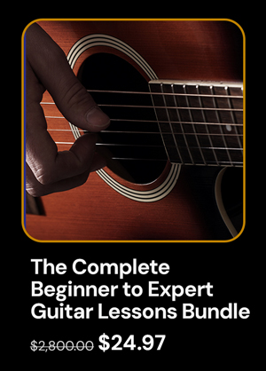 The Complete Beginner to Expert Guitar Lessons Bundle