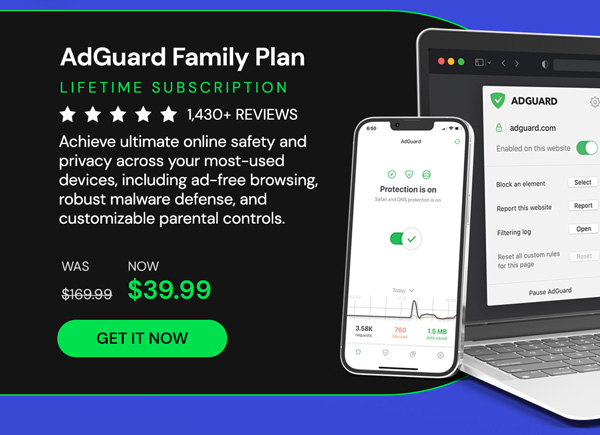 AdGuard Family Plan: Lifetime Subscription