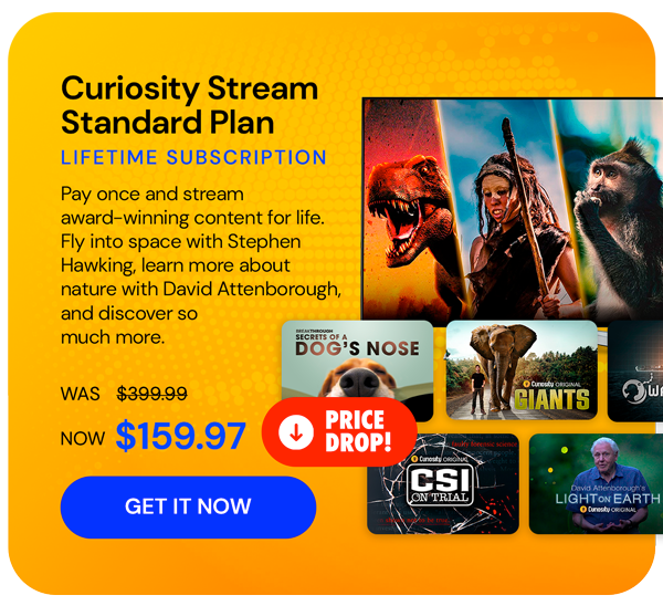 Curiosity Stream Standard Plan: Lifetime Subscription