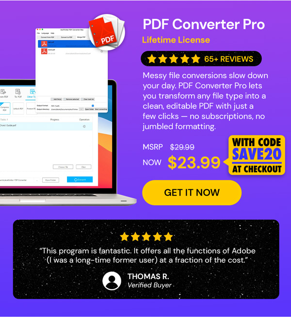 PDF Converter Pro: Lifetime License