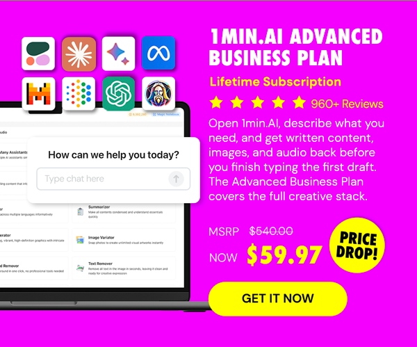 1minAI Advanced Business Plan Lifetime Subscription
