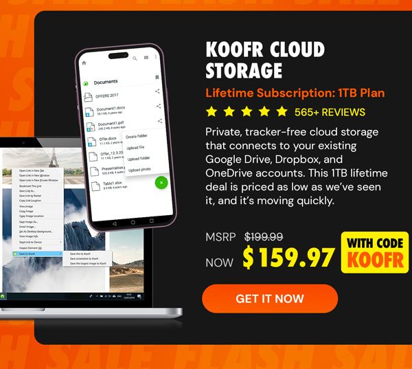 Koofr Cloud Storage: Lifetime Subscription (1TB)