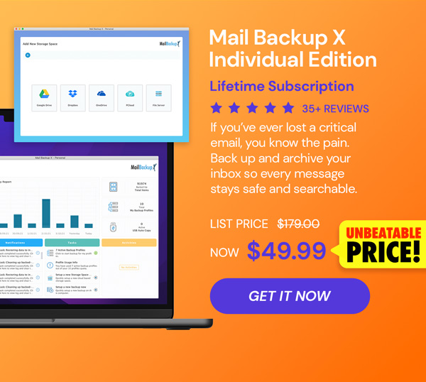 Mail Backup X Individual Edition