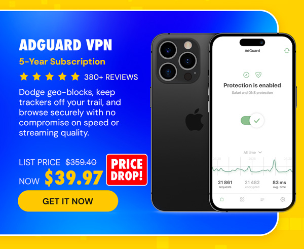 AdGuard VPN: 5-Yr Subscription