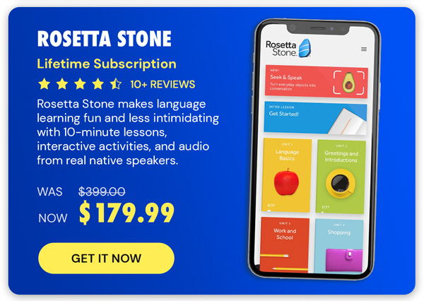 Rosetta Stone: Lifetime Subscription (All Languages)