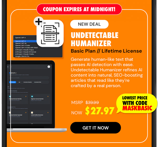 Undetectable Humanizer Basic Plan: Lifetime Subscriptions