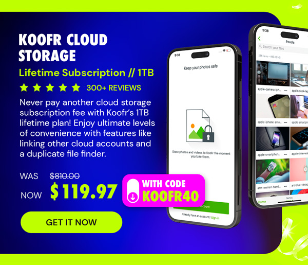 Koofr Cloud Storage: Lifetime Subscription (1TB)